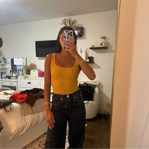 Aritzia’s Babaton sculpt knit square neck tank with ribbing